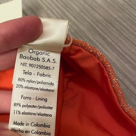 NWT Baobab Nikka One Shoulder One Piece Swimsuit Size XS Mandarine - Picture 13 of 16